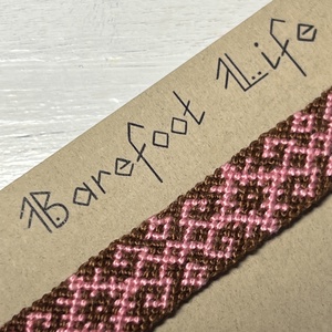 �Vintage rose csomózott karkötő - ékszer - karkötő - fonott karkötő - Meska.hu