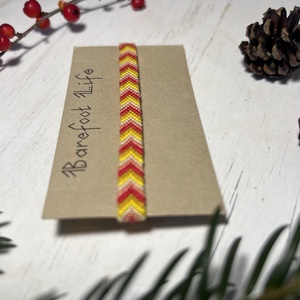 Csipkebogyó csomózott karkötő - ékszer - karkötő - fonott karkötő - Meska.hu