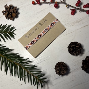 Törzsi jel csomózott karkötő, Ékszer, Karkötő, Fonott karkötő, Csomózás, MESKA