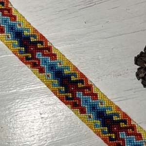 Tűz és víz csomózott karkötő - ékszer - karkötő - fonott karkötő - Meska.hu