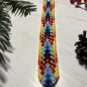 Tűz és víz csomózott karkötő - ékszer - karkötő - fonott karkötő - Meska.hu