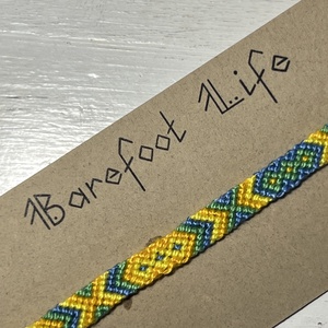 �Nyári Balaton csomózott bokalánc - ékszer - lábdísz és testékszer - bokalánc - Meska.hu