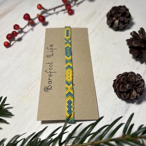 �Nyári Balaton csomózott bokalánc - ékszer - lábdísz és testékszer - bokalánc - Meska.hu