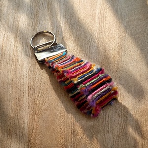 �Boho zero waste csomózott kulcstartó - táska & tok - kulcstartó & táskadísz - kulcstartó - Meska.hu