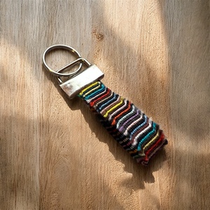 �Boho zero waste csomózott kulcstartó, Táska & Tok, Kulcstartó & Táskadísz, Kulcstartó, Csomózás, MESKA