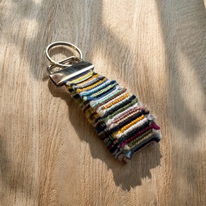 �Boho zero waste csomózott kulcstartó - táska & tok - kulcstartó & táskadísz - kulcstartó - Meska.hu