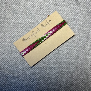 �Karácsonyfa csomózott karkötő, Ékszer, Karkötő, Fonott karkötő, Csomózás, MESKA