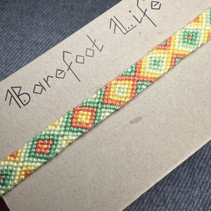 �Limonádé csomózott karkötő - ékszer - karkötő - fonott karkötő - Meska.hu