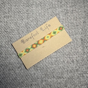 �Limonádé csomózott karkötő, Ékszer, Karkötő, Fonott karkötő, Csomózás, MESKA