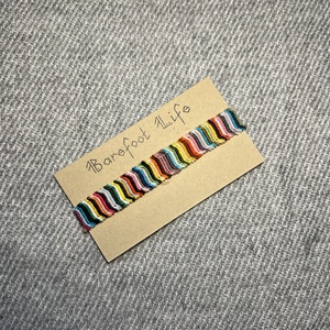 �Boho zero waste csomózott karkötő, Ékszer, Karkötő, Fonott karkötő, Csomózás, MESKA