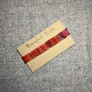 �Boho zero waste csomózott karkötő, Ékszer, Karkötő, Fonott karkötő, Csomózás, MESKA