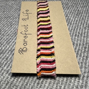 �Boho zero waste csomózott karkötő - ékszer - karkötő - fonott karkötő - Meska.hu