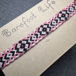 �Virágom csomózott karkötő - ékszer - karkötő - fonott karkötő - Meska.hu