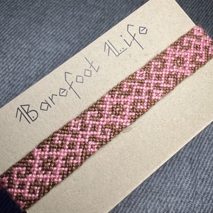 �Vintage rose csomózott karkötő - ékszer - karkötő - fonott karkötő - Meska.hu