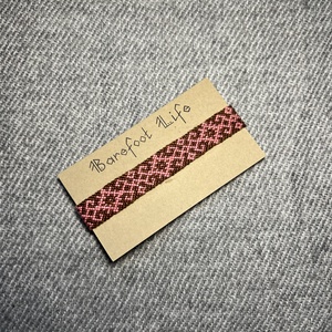 �Vintage rose csomózott karkötő, Ékszer, Karkötő, Fonott karkötő, Csomózás, MESKA