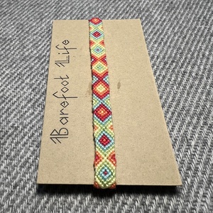 �Málnás Limonádé csomózott karkötő - ékszer - karkötő - fonott karkötő - Meska.hu