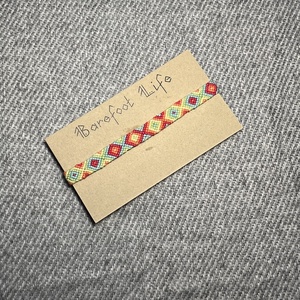 �Málnás Limonádé csomózott karkötő, Ékszer, Karkötő, Fonott karkötő, Csomózás, MESKA