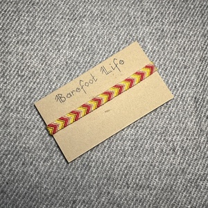 �Csipkebogyó csomózott karkötő, Ékszer, Karkötő, Fonott karkötő, Csomózás, MESKA