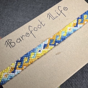 �Jeges citrom csomózott karkötő - ékszer - karkötő - fonott karkötő - Meska.hu