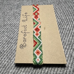 �Zöldpiros kígyó csomózott karkötő - ékszer - karkötő - fonott karkötő - Meska.hu