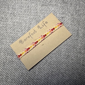 �Érett barack csomózott karkötő, Ékszer, Karkötő, Fonott karkötő, Csomózás, MESKA