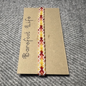 �Érett barack csomózott karkötő - ékszer - karkötő - fonott karkötő - Meska.hu