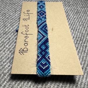 �Kék lagúna csomózott karkötő - ékszer - karkötő - fonott karkötő - Meska.hu