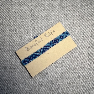 �Kék lagúna csomózott karkötő, Ékszer, Karkötő, Fonott karkötő, Csomózás, MESKA