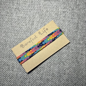 �Színező csomózott karkötő, Ékszer, Karkötő, Fonott karkötő, Csomózás, MESKA