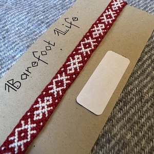 �Szikra csomózott bokalánc - ékszer - lábdísz és testékszer - bokalánc - Meska.hu