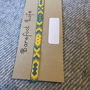 �Nyári Balaton csomózott bokalánc - ékszer - lábdísz és testékszer - bokalánc - Meska.hu