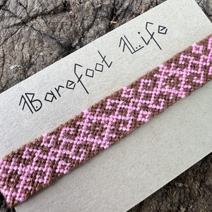 �Vintage rose csomózott karkötő - ékszer - karkötő - fonott karkötő - Meska.hu