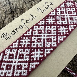 �Bársony álom csomózott karkötő - ékszer - karkötő - fonott karkötő - Meska.hu