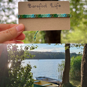 �Tópart csomózott karkötő - ékszer - karkötő - fonott karkötő - Meska.hu