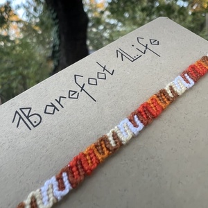 �Pumpkin spice latte csomózott karkötő - ékszer - karkötő - fonott karkötő - Meska.hu
