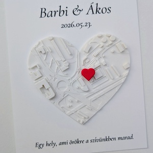 3D térkép köszönőajándék, Esküvő, Emlék & Ajándék, Köszönőajándék, , MESKA