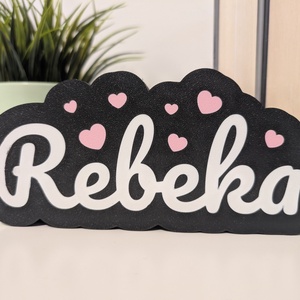 Egyedi névtáblás LED lámpa  - baba - mama - babaszoba dekoráció - babanév dekoráció - Meska.hu