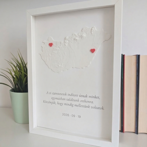 3D Magyarország térkép keretben - Meska.hu