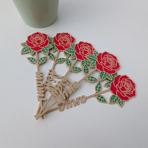 3D nyomtatott rózsa � névre szóló, örök virág, Otthon & Életmód, Virágdekoráció, Virágok, Szálas virág, , MESKA