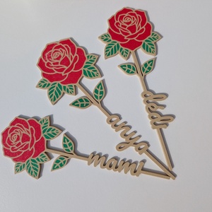 3D nyomtatott rózsa � névre szóló, örök virág - otthon & életmód - virágdekoráció - virágok - szálas virág - Meska.hu