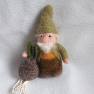 Nemez virághagyma - baba - mama - baba játékok - waldorf játékok - Meska.hu