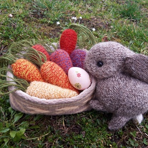 Kötött gyapjú sárgarépa  - játék & sport - gyerekkonyha - játék gyümölcsök és zöldségek - Meska.hu