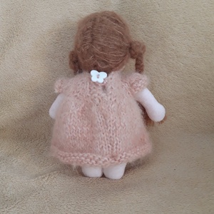 Kicsi Waldorf jellegű baba -rózsaszín - játék & sport - baba & babaház - baba - Meska.hu