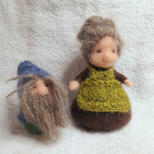 Gyapjú törpék évszakasztalra - játék & sport - készségfejlesztő és logikai játék - montessori szivárvány, waldorf játékok - Meska.hu