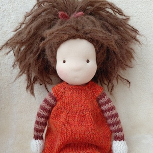 Kötött testű baba 32 cm, Játék & Sport, Készségfejlesztő és Logikai játék, Montessori szivárvány, Waldorf játékok, Kötés, Varrás, MESKA