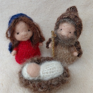 Nemezelt Szent Család, Játék & Sport, Készségfejlesztő és Logikai játék, Montessori szivárvány, Waldorf játékok, Nemezelés, Kötés, MESKA