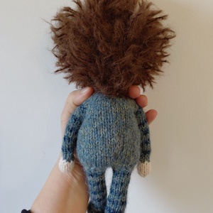 Kötött testű erdei manó - baba - mama - baba játékok - waldorf játékok - Meska.hu