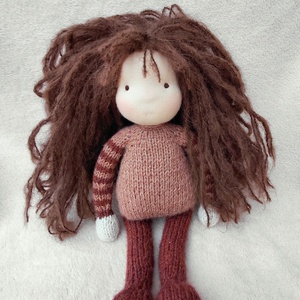 Kötött testű baba 28 cm - játék & sport - baba & babaház - baba - Meska.hu