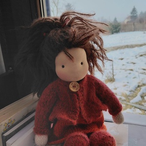 Kötött testű baba 28 cm - játék & sport - baba & babaház - baba - Meska.hu