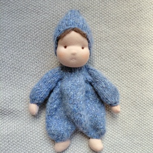 Kötött Waldorf szundi baba - baba - mama - baba játékok - waldorf játékok - Meska.hu